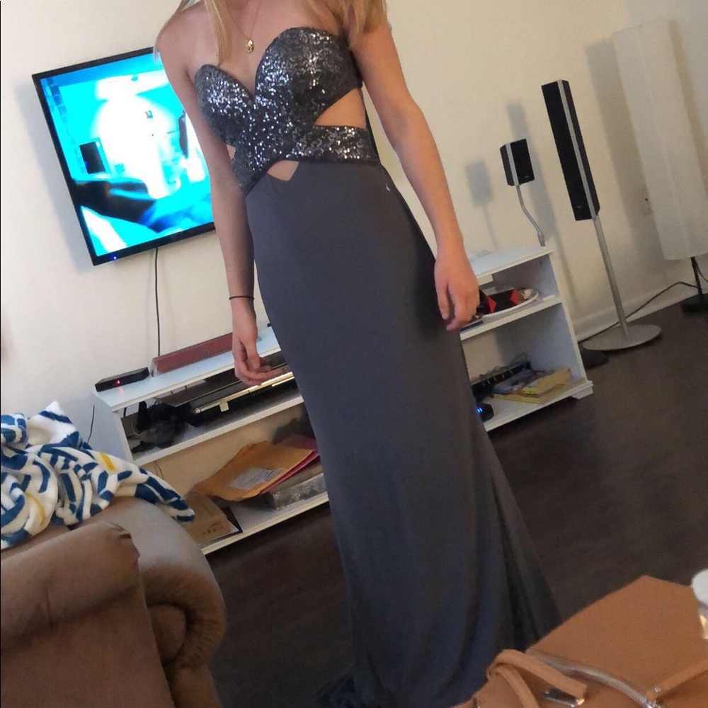 Purple prom dress